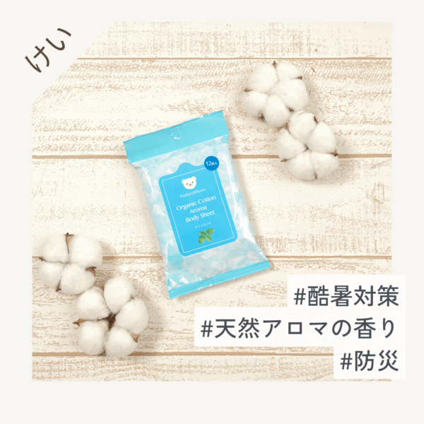 ナチュラムーン オーガニックコットン ボディシートシート　アイスミント