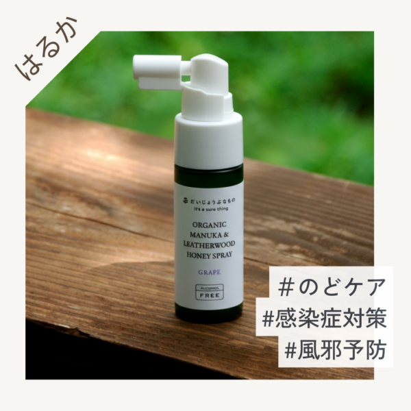 だいじょうぶなもの オーガニック マヌカ&レザーウッドハニースプレー 25ml